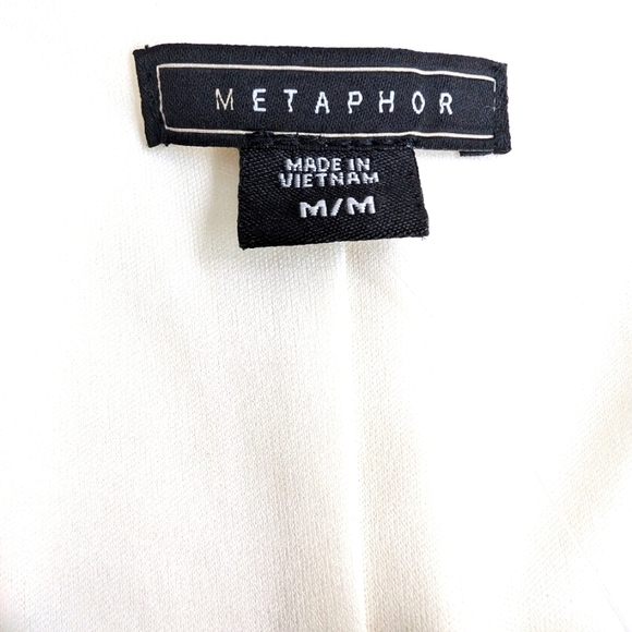 Metaphor Dress Bodycon Sleeveless Assymetrical Hem Blue Pink White Medium - Picture 3 of 8